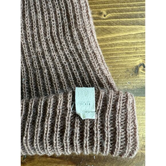 Vuori Women's OS Brown Knit Beanie Hat - Picture 5 of 5